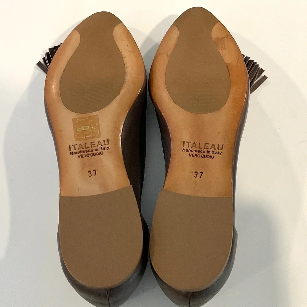 ITALEAU Trino Tassel  Waterproof Loafer Size 6.5 EU 37 NEW
